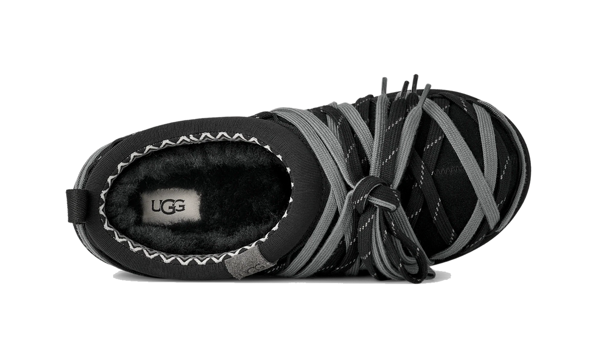 Overkicks - UGG Tasman Lace Slipper Black (1175054-BLK) - detalle talon