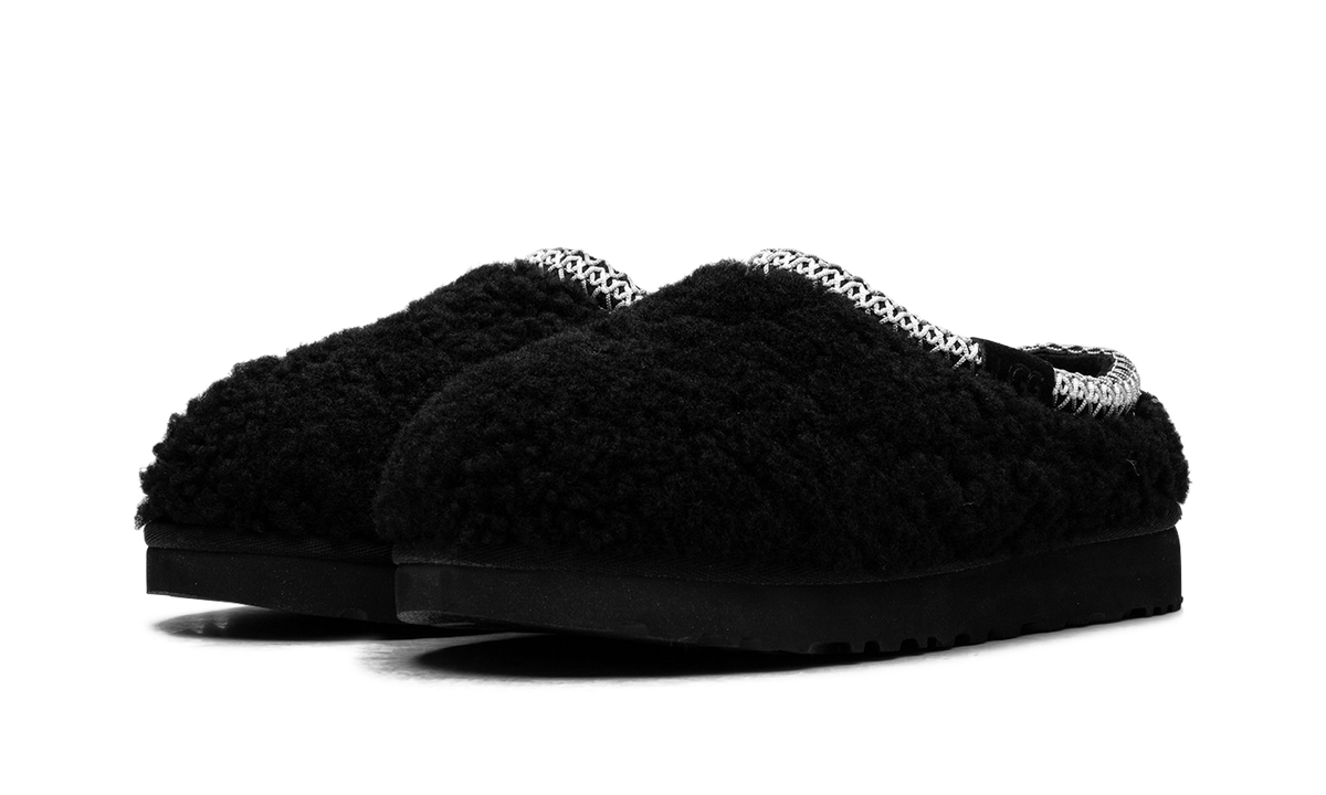Overkicks - UGG Tasman Maxi Curly Slipper Black (Womens) (1158356-BLK) - vista trasera