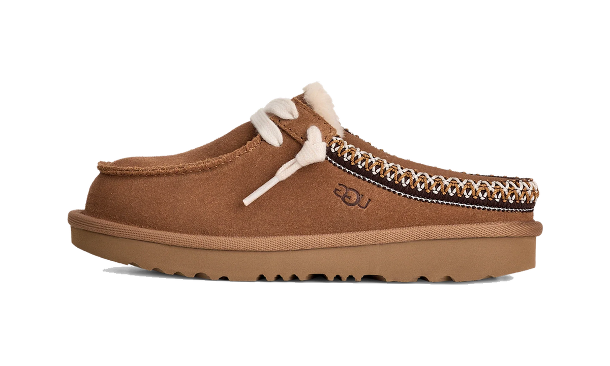 Overkicks - UGG Tasman Mule Slipper Chestnut (Kids) (1175213K-CHE) - vista lateral