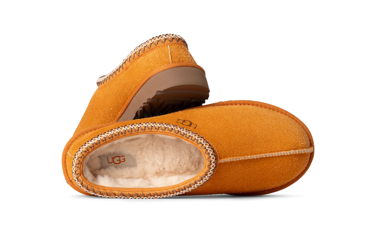 Overkicks - UGG Tasman Shaggy Suede Slipper Dark Apricot (1166930-DCT) - detalle suela
