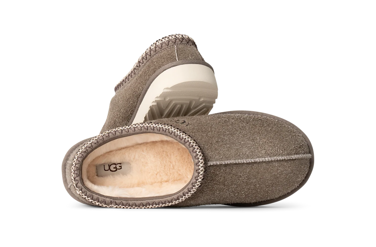 Overkicks - UGG Tasman Shaggy Suede Slipper Smoke Plume (1166930-SKP) - detalle suela