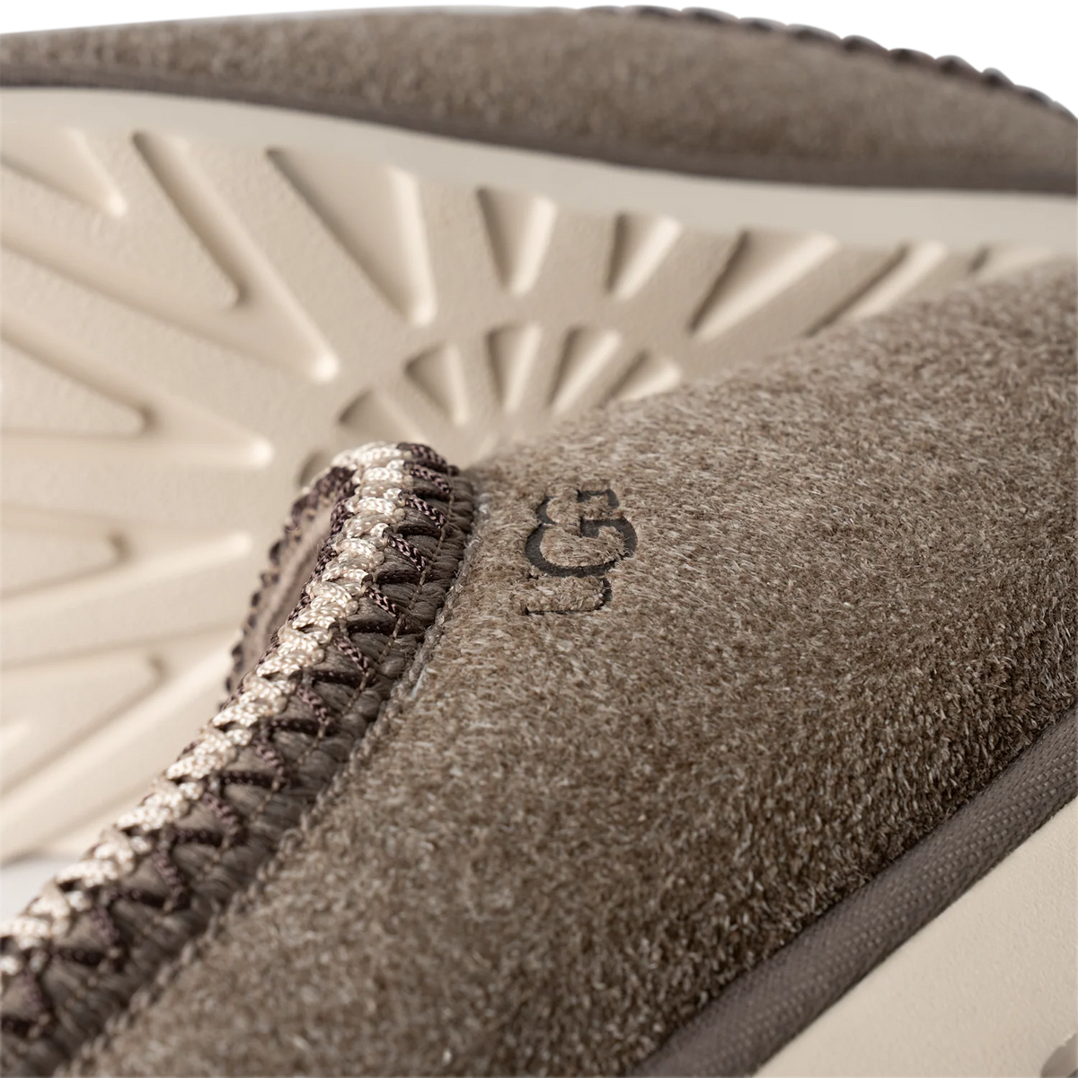 Overkicks - UGG Tasman Shaggy Suede Slipper Smoke Plume (1166930-SKP) - vista superior