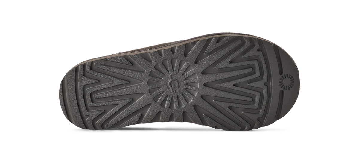 Overkicks - UGG Tasman Slipper Charcoal Sugarplum (Womens) (5955-CCLS) - detalle talon
