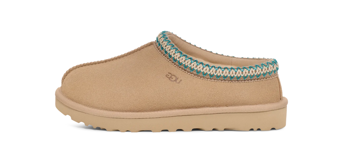 Overkicks - UGG Tasman Slipper Driftwood White Pepper (Womens) (5955-DRF) - vista lateral
