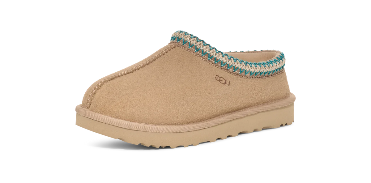 Overkicks - UGG Tasman Slipper Driftwood White Pepper (Womens) (5955-DRF) - vista trasera