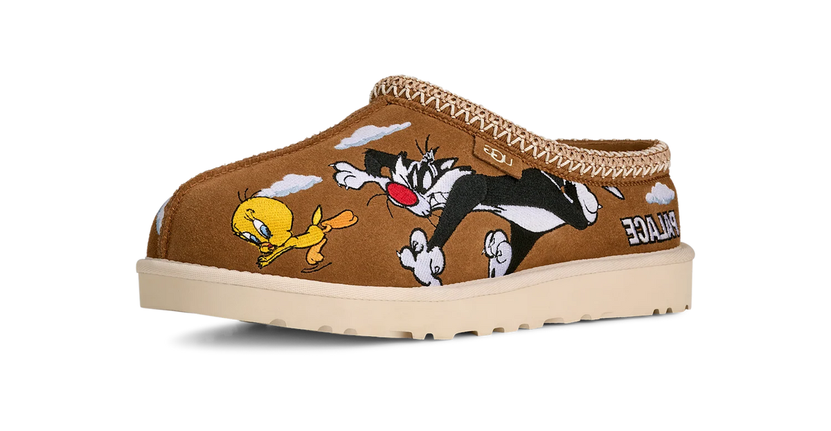 Overkicks - UGG Tasman Slipper Palace x Looney Tunes Chestnut (1181910-CHE) - vista trasera