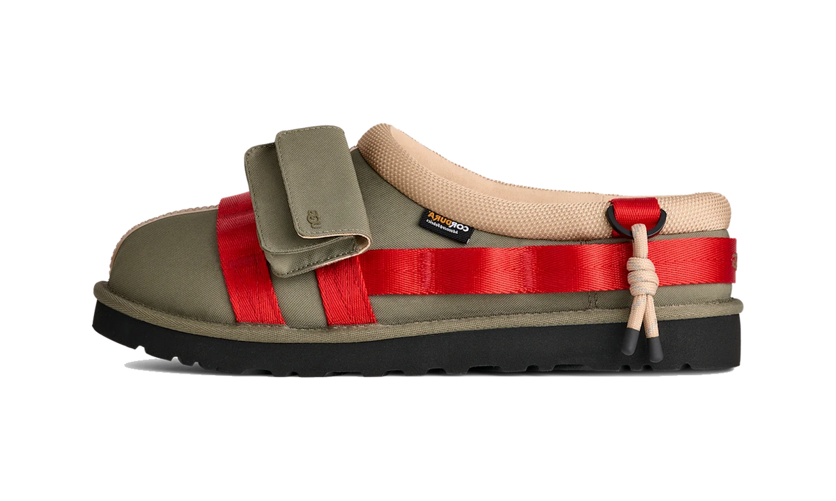 Overkicks - UGG Tasman Wildwood Slipper Burnt Olive Red Pepper (1180110-BVRD) - vista lateral