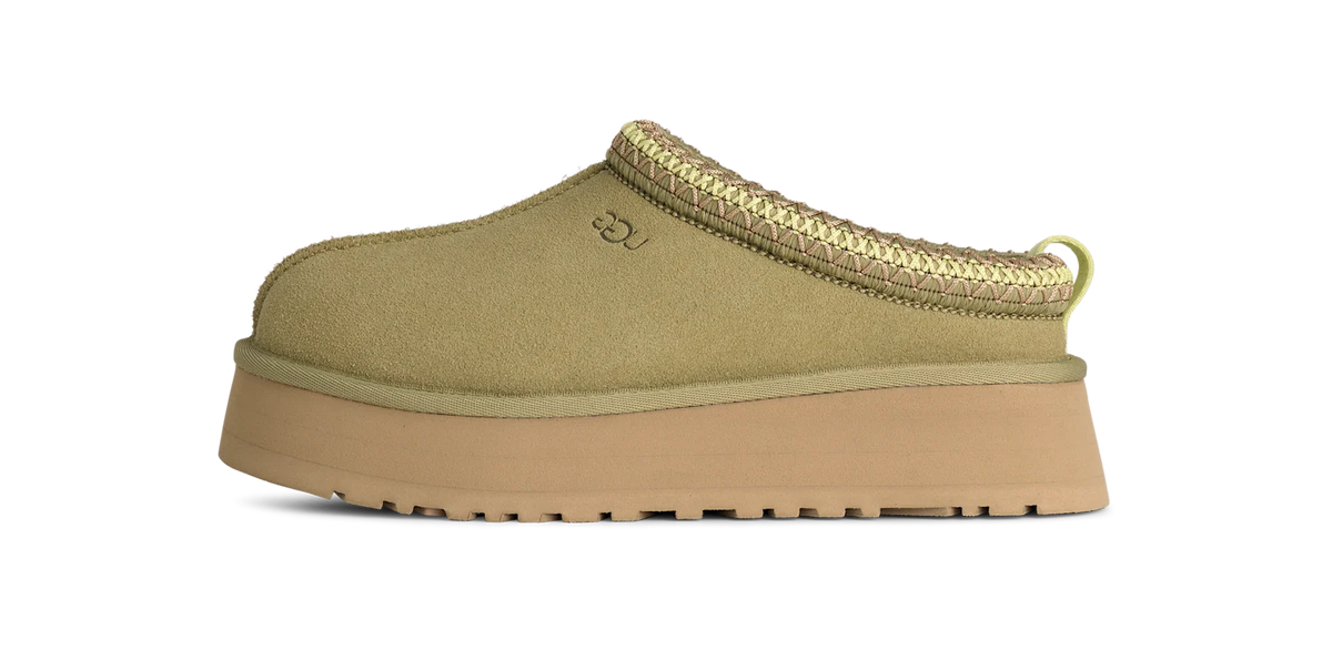 Overkicks - UGG Tazz II Slipper Muted Brass (Womens) (1174471-MBRS) - vista lateral