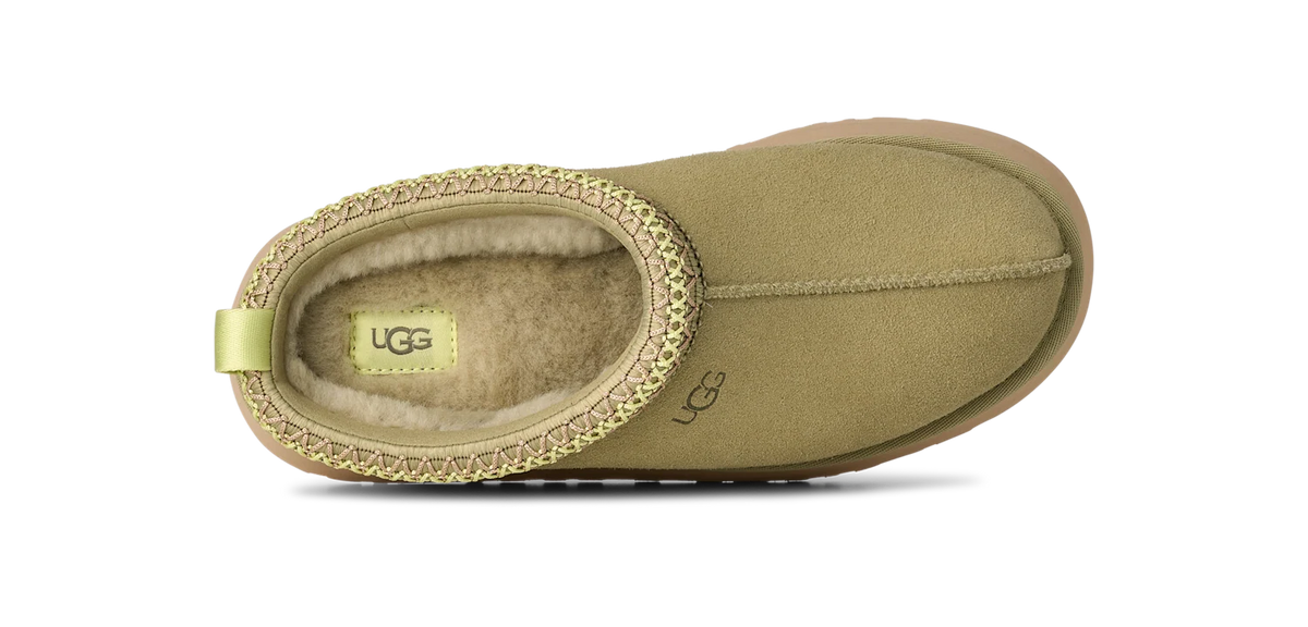 Overkicks - UGG Tazz II Slipper Muted Brass (Womens) (1174471-MBRS) - detalle talon