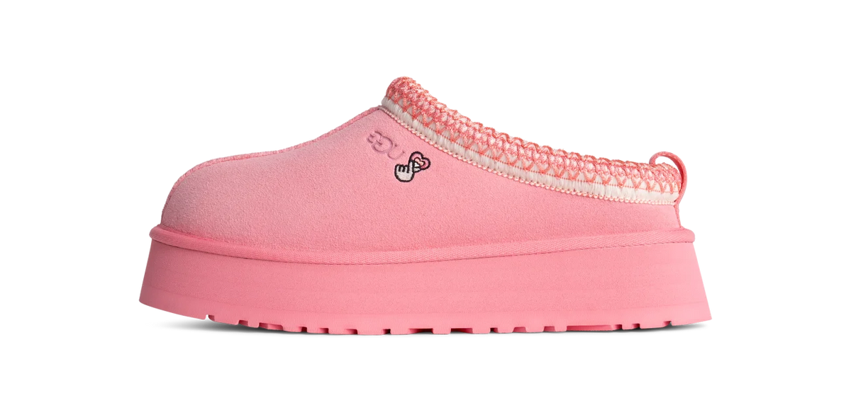 Overkicks - UGG Tazz Love 25 Slipper Tropical Pink (Womens) (1172130-TPCL) - vista lateral