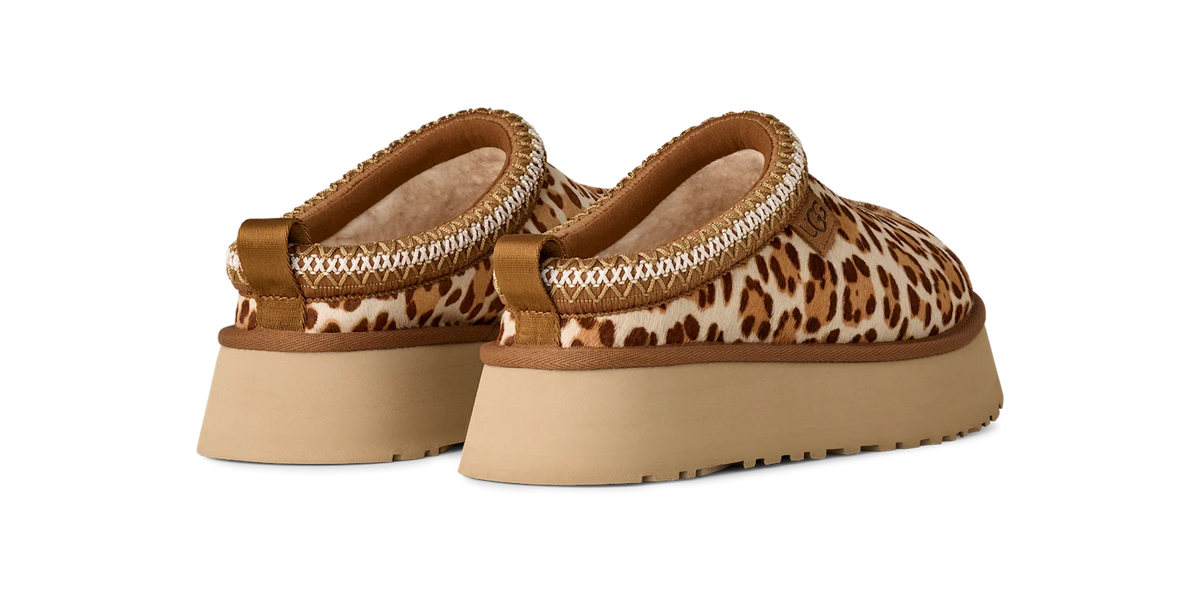 Overkicks - UGG Tazz Plains Slipper Felicity Leopard Jasmine (Womens) (1177890-FDJ) - detalle suela