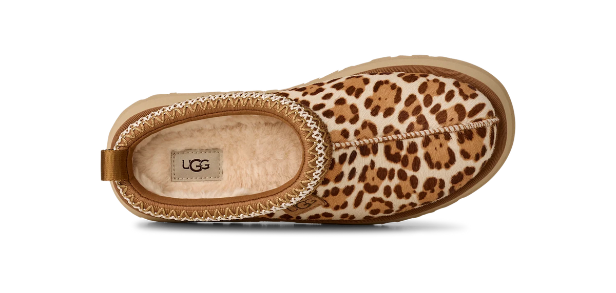 Overkicks - UGG Tazz Plains Slipper Felicity Leopard Jasmine (Womens) (1177890-FDJ) - detalle talon