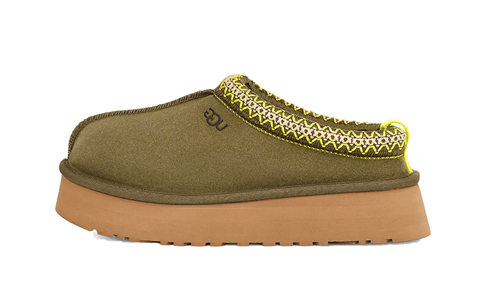 Overkicks - UGG Tazz Slipper Burnt Olive (Womens) (1122553-BTOL) - vista lateral