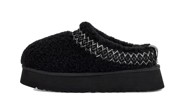 Overkicks - UGG Tazz Slipper Heritage Braid Black (Womens) (1143976-BLK) - vista lateral