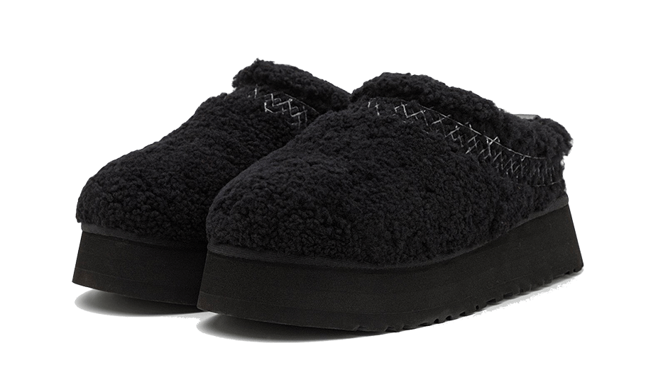 Overkicks - UGG Tazz Slipper Heritage Braid Black (Womens) (1143976-BLK) - vista trasera