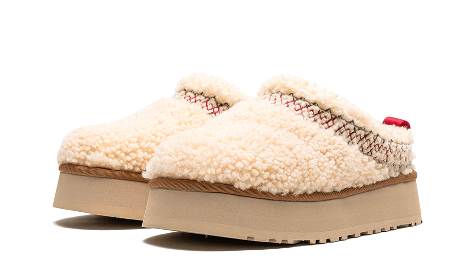 Overkicks - UGG Tazz Slipper Heritage Braid Natural (Womens) (1143976-NAT) - vista trasera