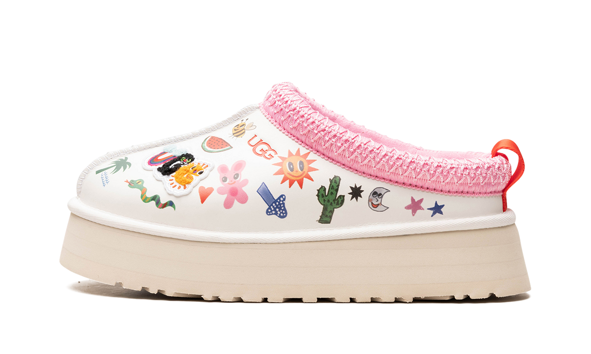 Overkicks - UGG Tazz Slipper Humberto Cruz Pop Sketch (Womens) (1155751-WHT) - vista lateral