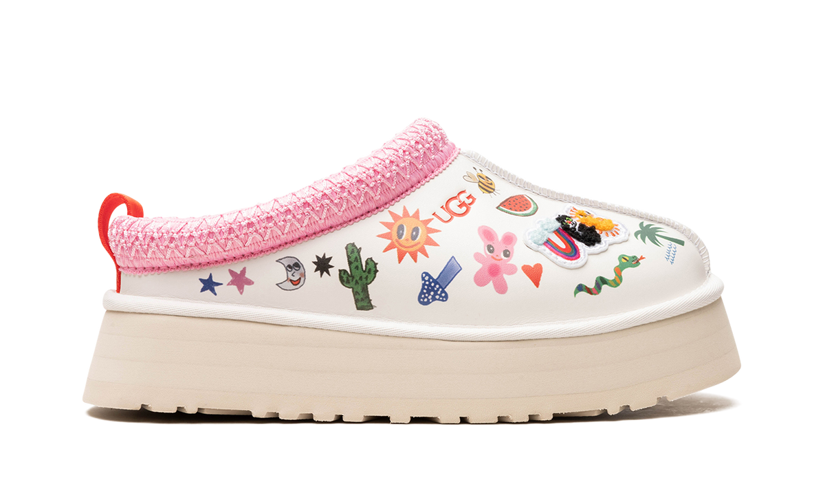 Overkicks - UGG Tazz Slipper Humberto Cruz Pop Sketch (Womens) (1155751-WHT) - detalle talon