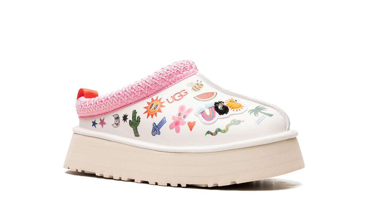 Overkicks - UGG Tazz Slipper Humberto Cruz Pop Sketch (Womens) (1155751-WHT) - detalle lateral interior