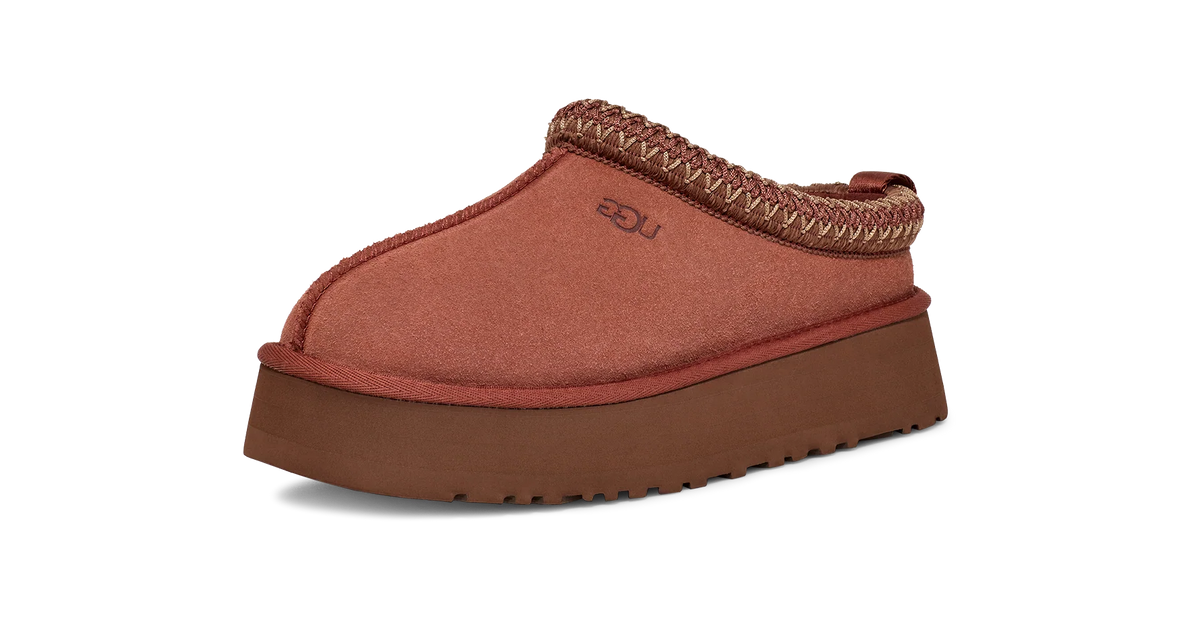 Overkicks - UGG Tazz Slipper Red Jasper (Womens) (1122553-RDJ) - vista trasera
