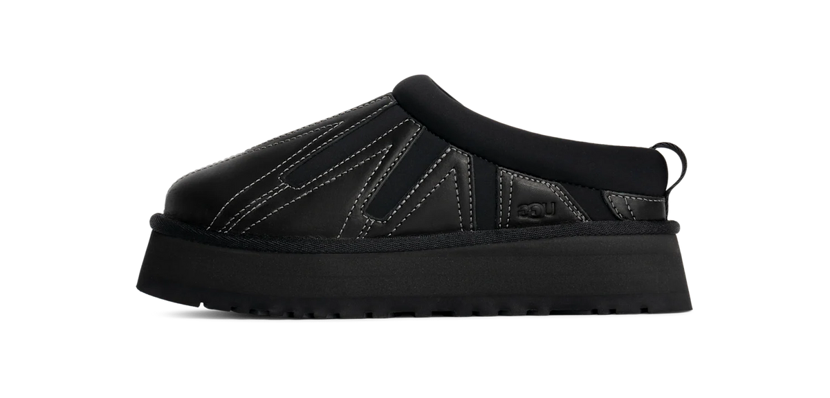 Overkicks - UGG Tazz Sunwave Slipper Black (Womens) (1169771-BLK) - vista lateral