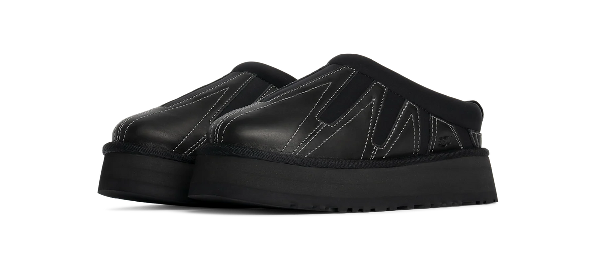 Overkicks - UGG Tazz Sunwave Slipper Black (Womens) (1169771-BLK) - vista trasera