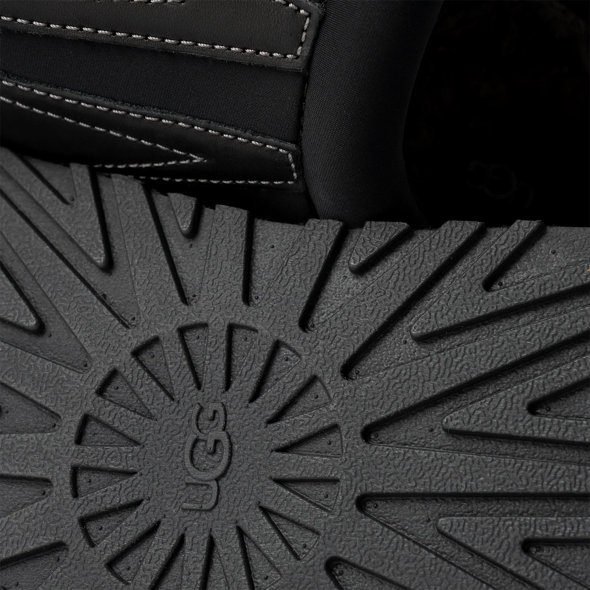 Overkicks - UGG Tazz Sunwave Slipper Black (Womens) (1169771-BLK) - detalle suela