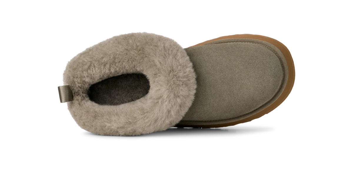 Overkicks - UGG Tazzelle Slipper Moss Green (Womens) (1171393-MSG) - detalle talon