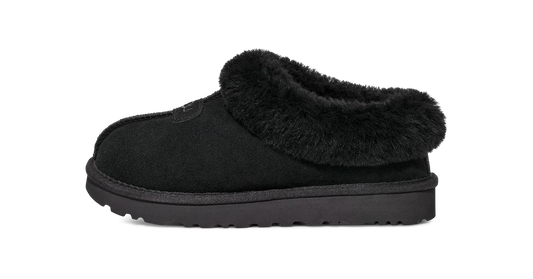 Overkicks - UGG Tazzette Slipper Black (Womens) (1134810-BLK) - vista lateral