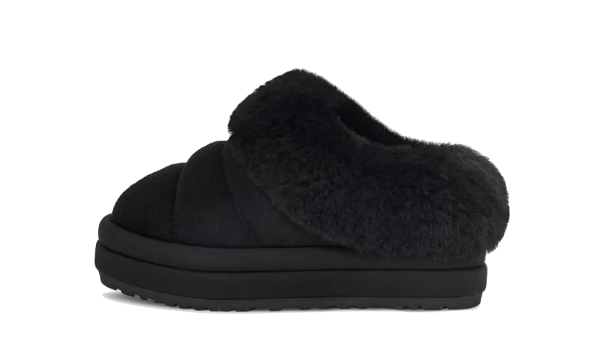 Overkicks - UGG Tazzlita Platform Slipper Black (Kids) (1143803K-BLK) - vista lateral