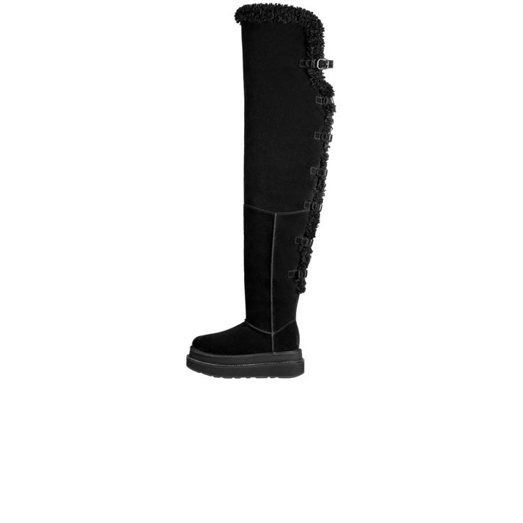 Overkicks - UGG Thigh High Boot sacai Black (Women's) (1175215-BLK) - vista lateral
