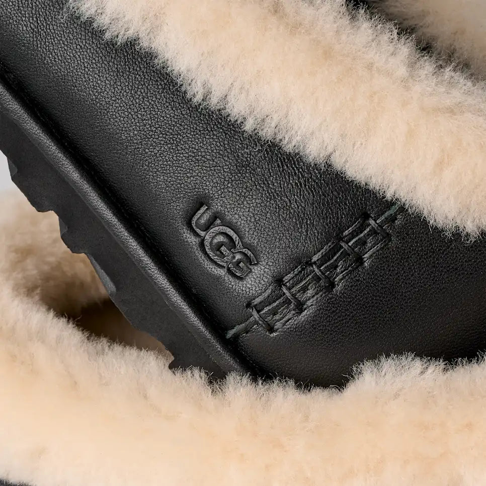 Overkicks - UGG Zora Leather Ballet Flat Black (Women's) (1178450-BLK) - imagen 3