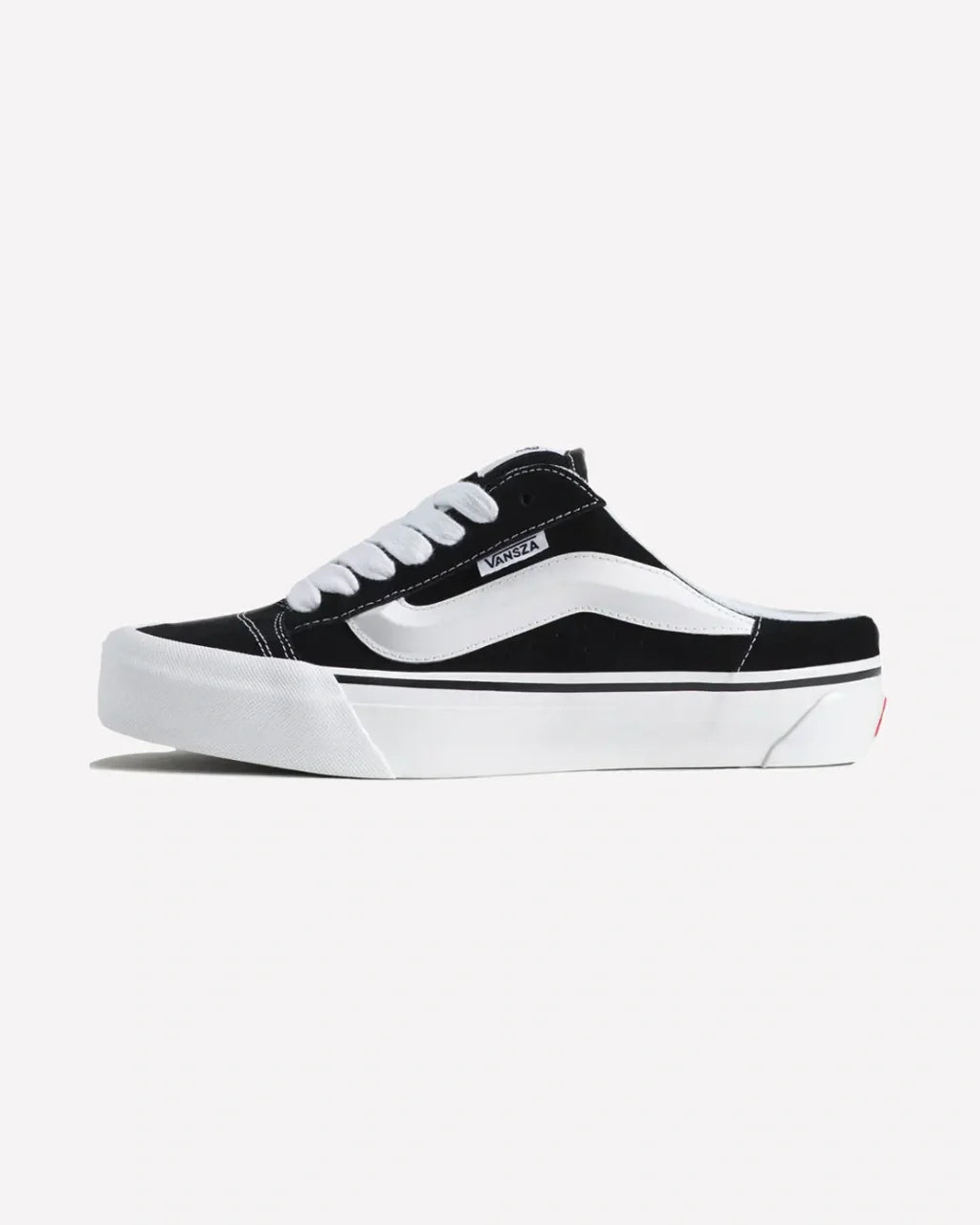 Overkicks - Vans Knu Skool Mule SZA Black White (VN00119WBA2) - vista lateral