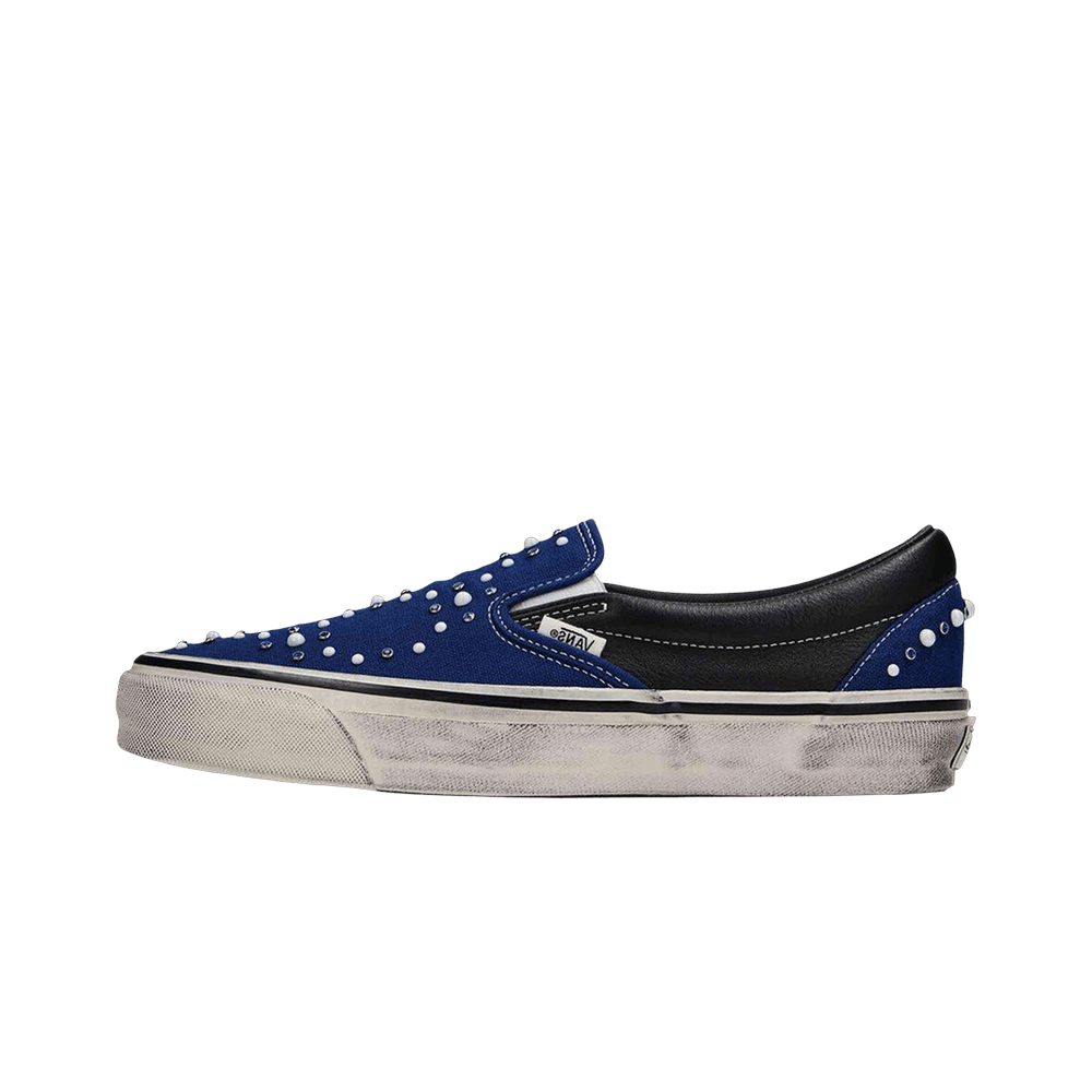 Overkicks - Vans LX Classic Slip-On 98 Pearlized Pack Indigo (VN000D9PIND) - vista lateral
