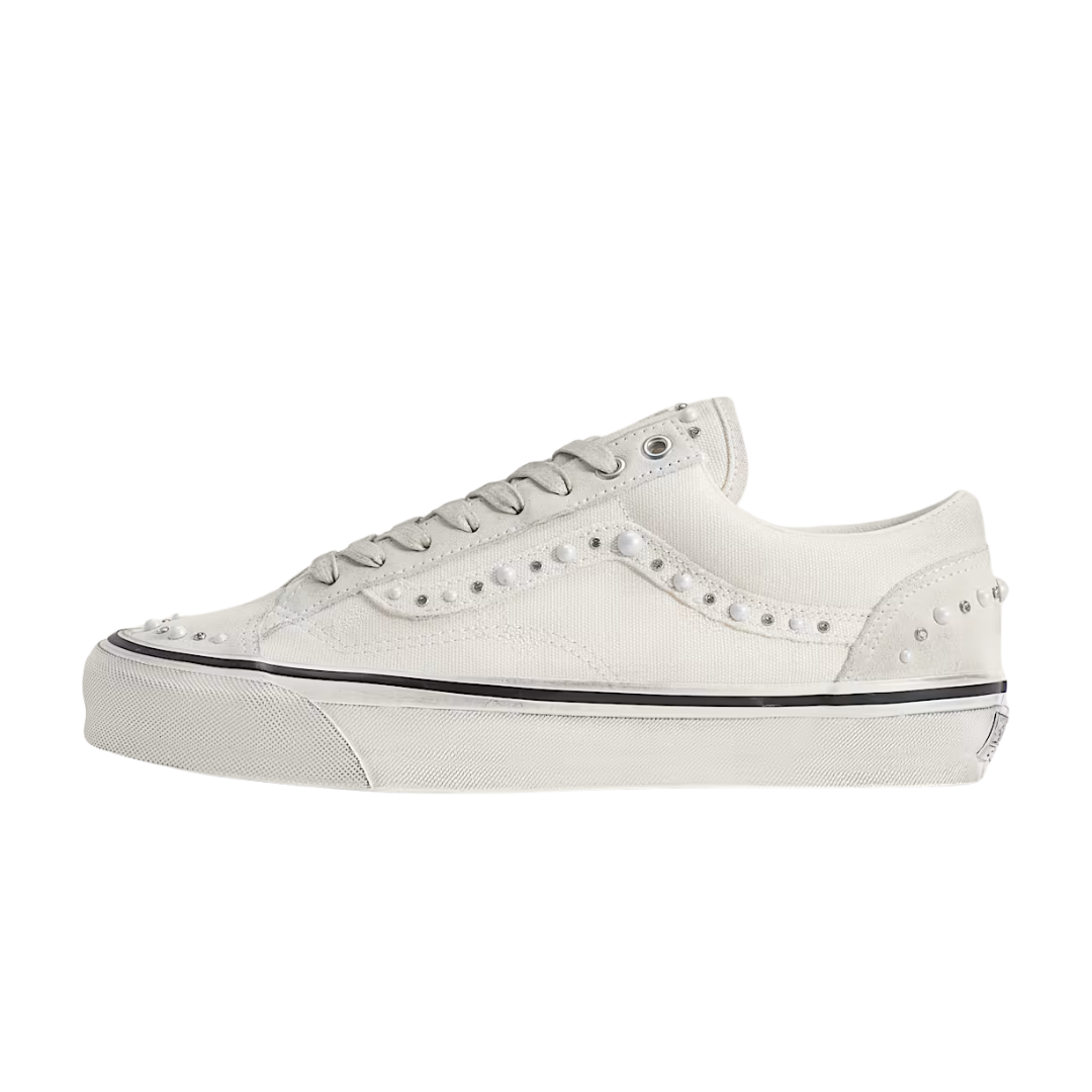 Overkicks - Vans LX Old Skool 36 Pearlized Pack Marshmallow White (VN000ZB8CDA) - vista lateral