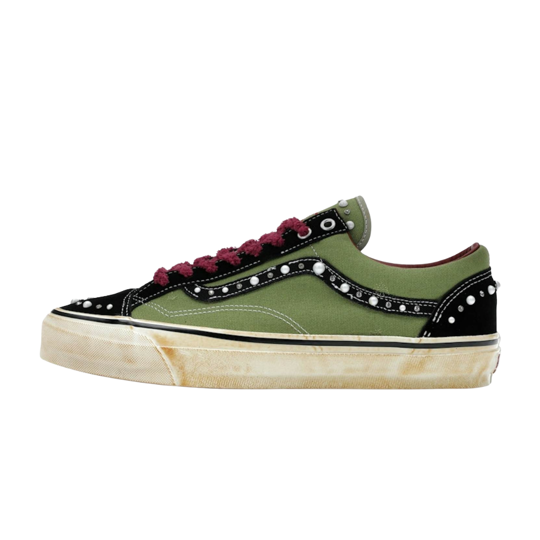 Overkicks - Vans OTW Old Skool Reissue 36 Satoshi Nakamoto Pearlized Army (VANS-OTW-OLD-SKOOL-36-SATOSHI-NAKAMOTO) - vista lateral