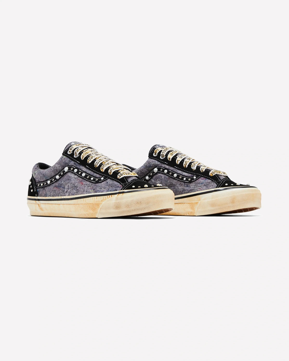 Overkicks - Vans OTW Old Skool Reissue 36 Satoshi Nakamoto Pearlized Speckled Moving Blanket Grey (VN000DC0FNG) - imagen 2