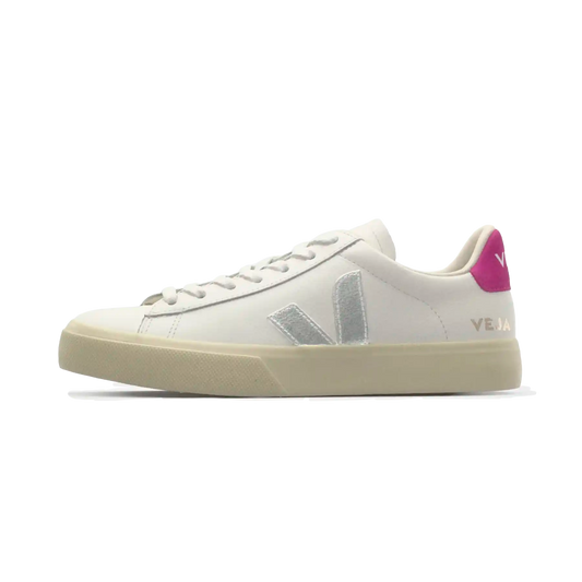 Overkicks - Veja Campo Chromefree White Silver Ultraviolet (Womens) (CP0520788) - vista lateral