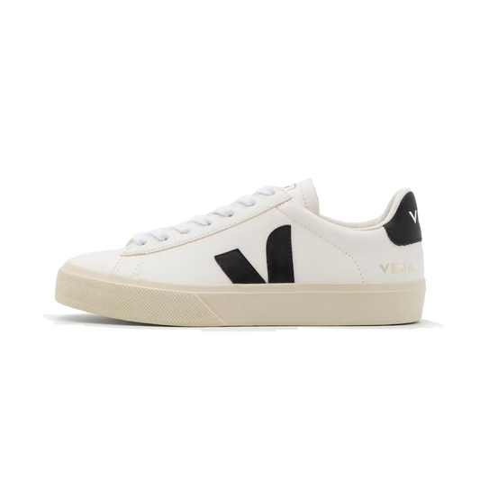 Overkicks - Veja Campo Low Chromefree White Black (CP0501537) - vista lateral
