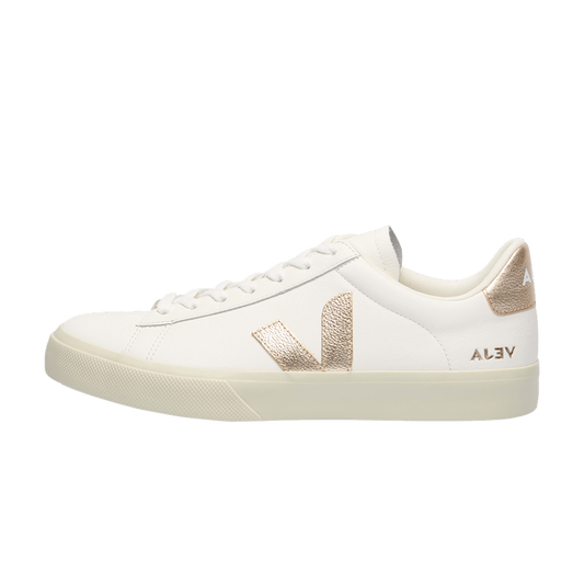 Overkicks - Veja Campo Low Chromefree White Platine (Women's) (CP0503495) - vista lateral