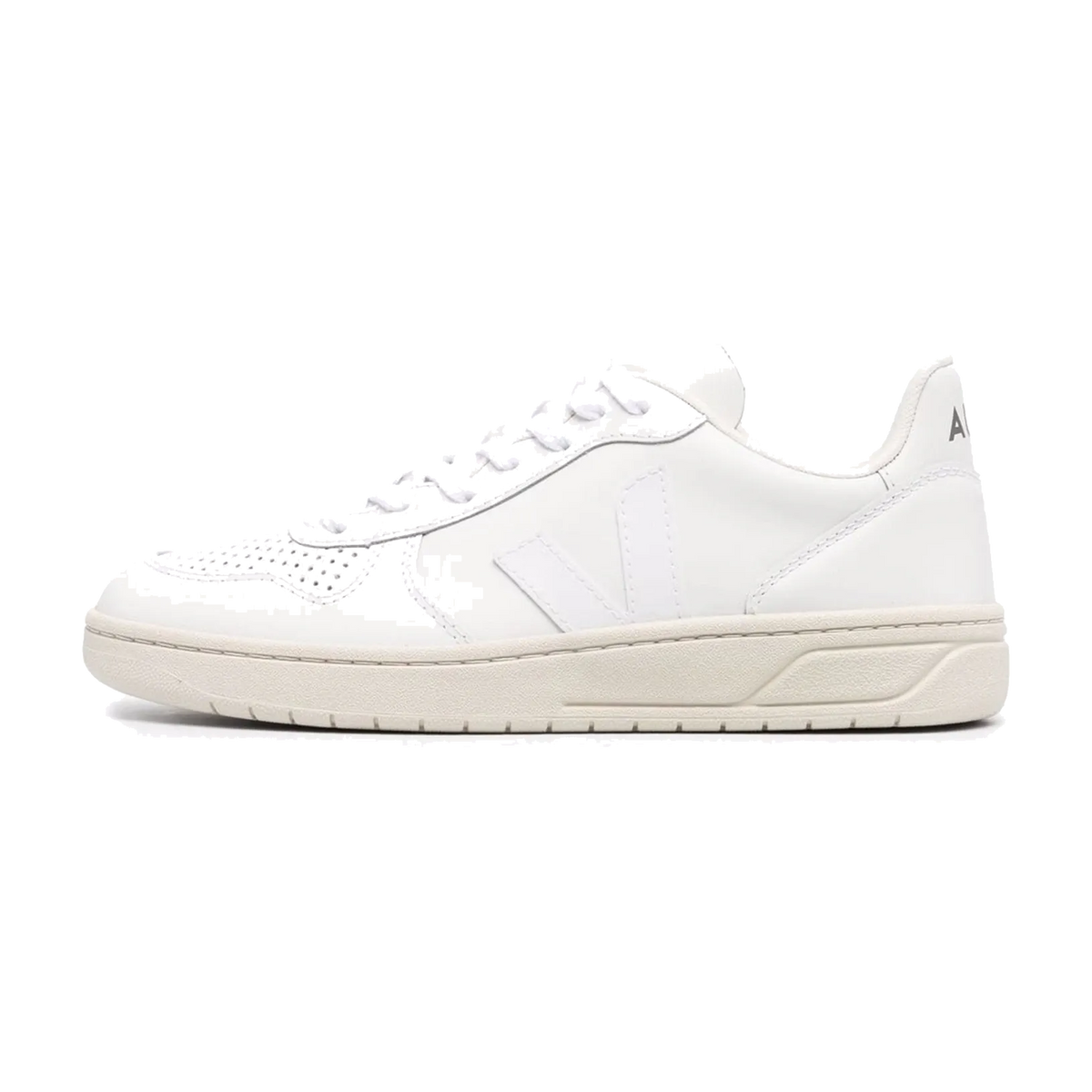 Overkicks - Veja V-10 Leather Extra White (Women's) (VX0201270A) - vista lateral