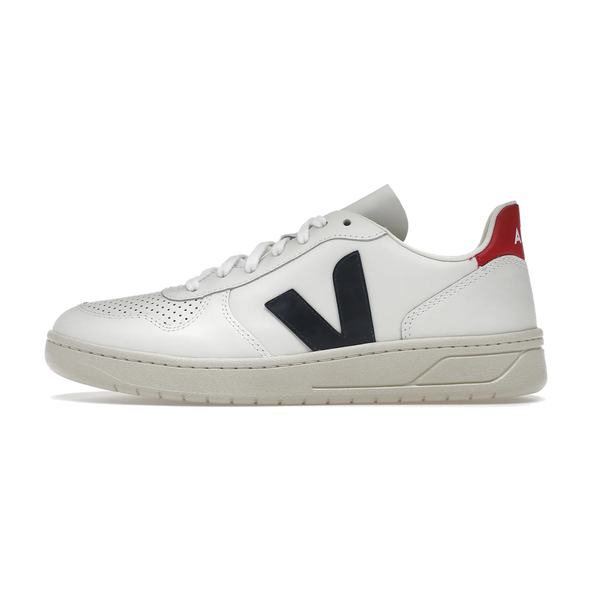Overkicks - Veja V-10 Leather White Nautico Pekin (VX021267) - vista lateral