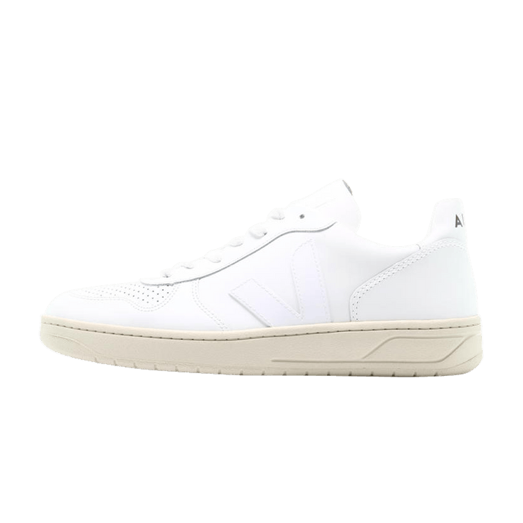 Overkicks - Veja V-10 Leather White White (VX021270) - vista lateral