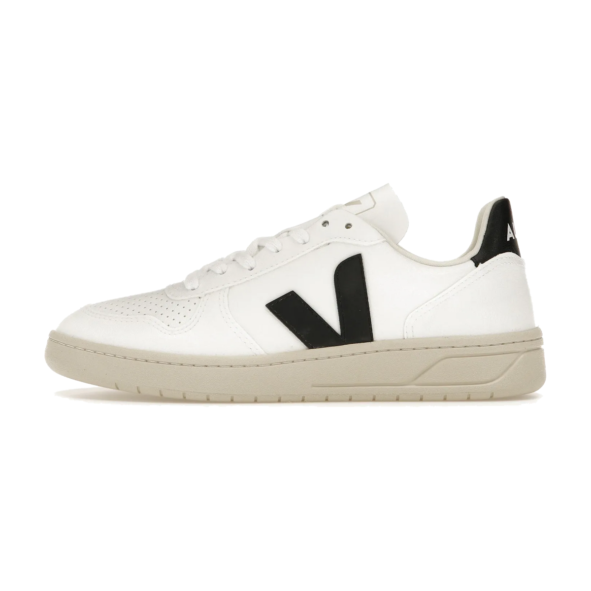 Overkicks - Veja V-10 White Black (Women's) (VX0702901/VX0702901A) - vista lateral