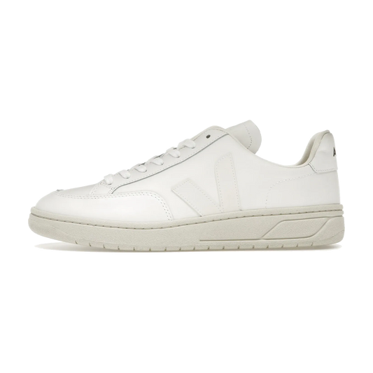 Overkicks - Veja V-12 Leather Full White (XD022297/XD022297B/XD0202297B/XD0202297A) - vista lateral