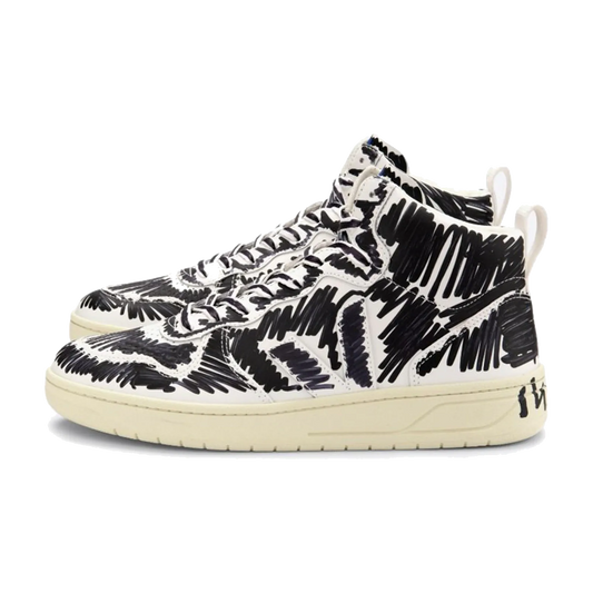 Overkicks - Veja V-15 Leather x Marni Black (VQ0203067A) - vista lateral