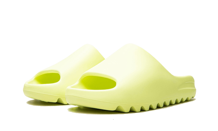 Overkicks - Yeezy Slide Glow Green (GX6138) - vista trasera
