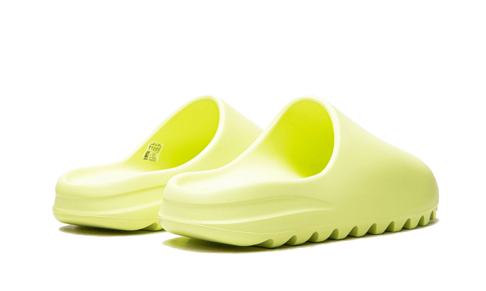 Overkicks - Yeezy Slide Glow Green (GX6138) - par completo