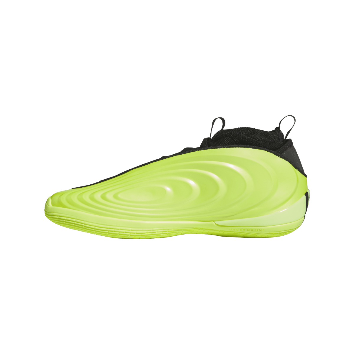 Overkicks - adidas Harden Vol. 10 Hi-Res Yellow (JR1602) - detalle lateral interior