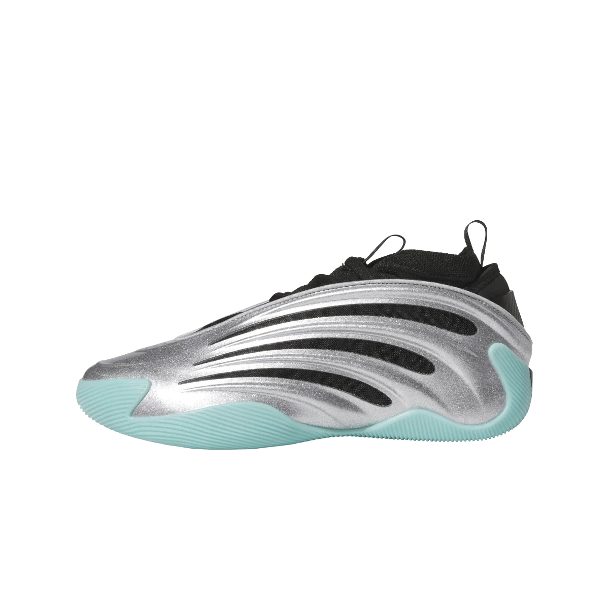 Overkicks - adidas Harden Vol. 9 Silver Aqua (JS1028) - vista lateral